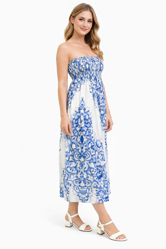 Smocked Boho Summer Maxi