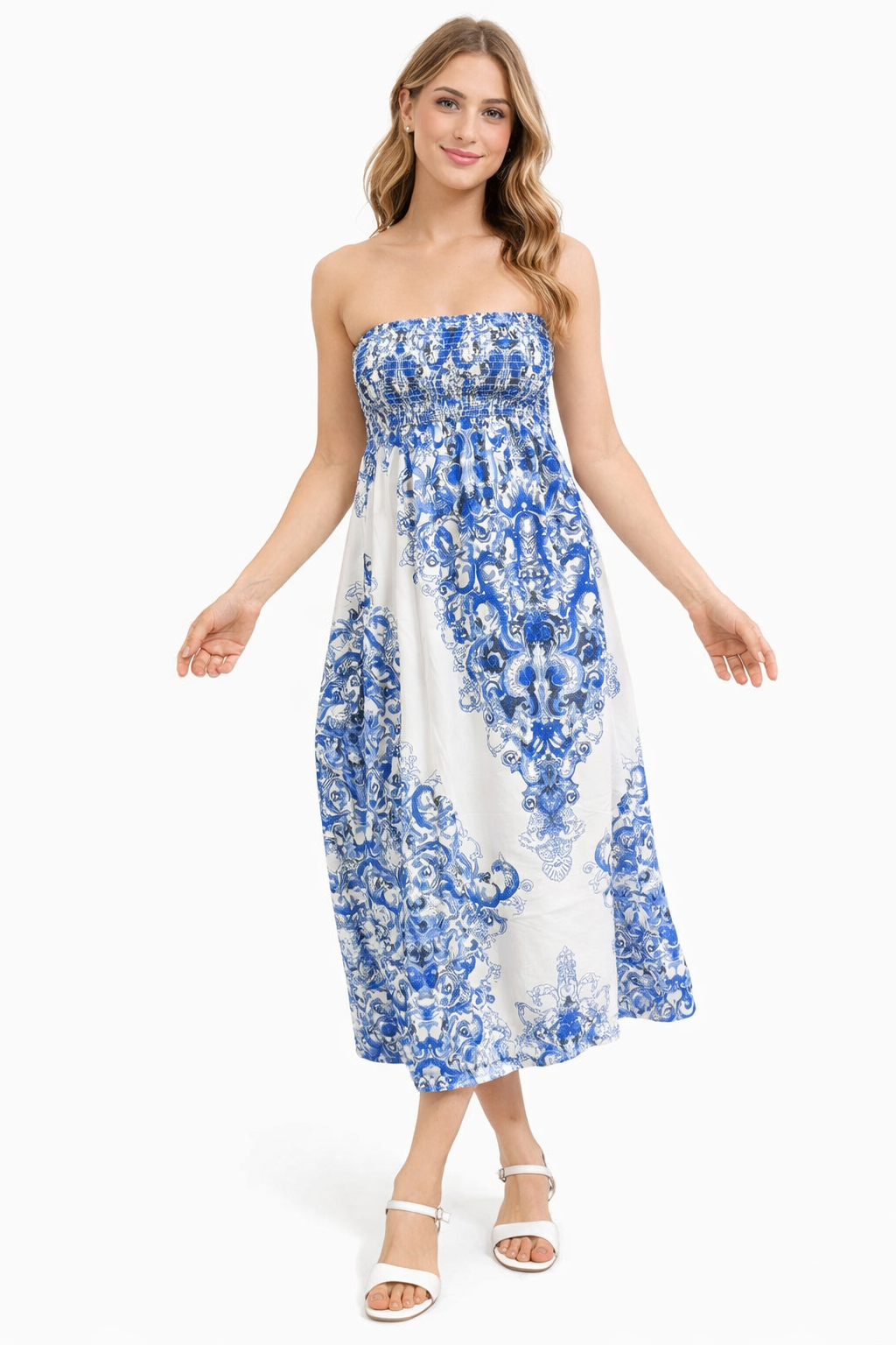 Smocked Boho Summer Maxi