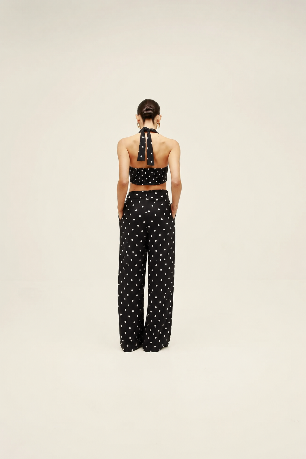 NOIR BLOOM POLKA PANT TOP SET CO-ORD